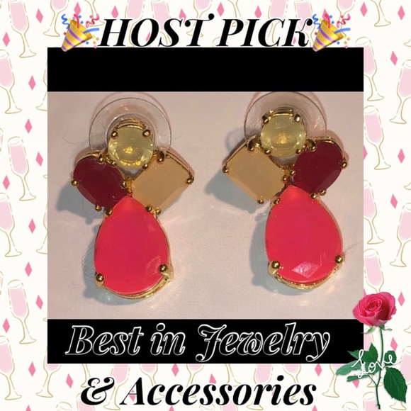 kate spade Jewelry - 🎉HP🎉 ♠️ RARE ♠️ Kate Spade Pink Crystal Earrings